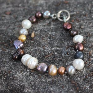 Knotted Genuine Pearl Bracelet Variety Fall Season